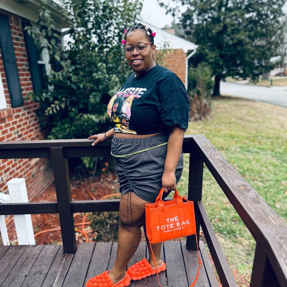 Fashion Nova Grey drawstring skirt. WORN ONCE